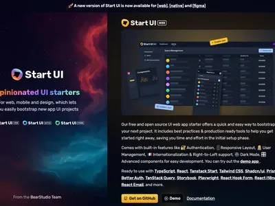 Start-ui landing page