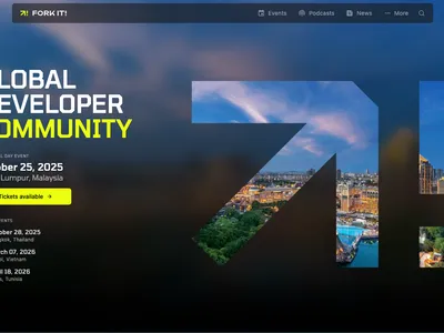 Screenshots of the Fork it! Community website